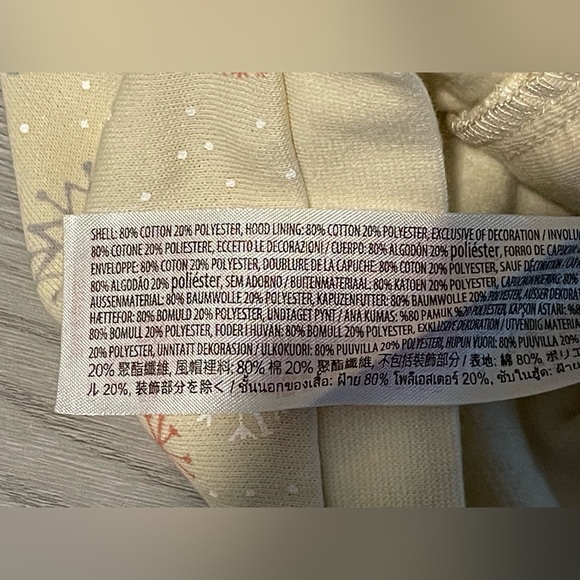 NEW Walt Disney Baby Skating Minnie Mouse Zip Up Hoodie w/ Ears & Bow Size 6-9mo - Picture 5 of 5